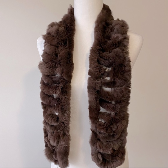 Angora Fur Scarf - Picture 2 of 10